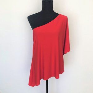 Halston one Sleeve Blouse